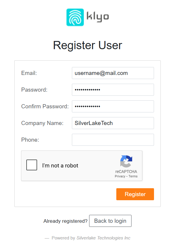 registration at klyo
